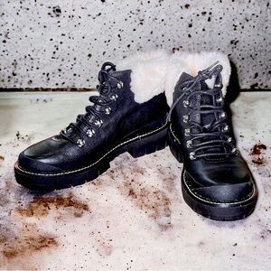 Marc Fisher fur lined boots